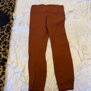 Athleta Red Clay Leggings